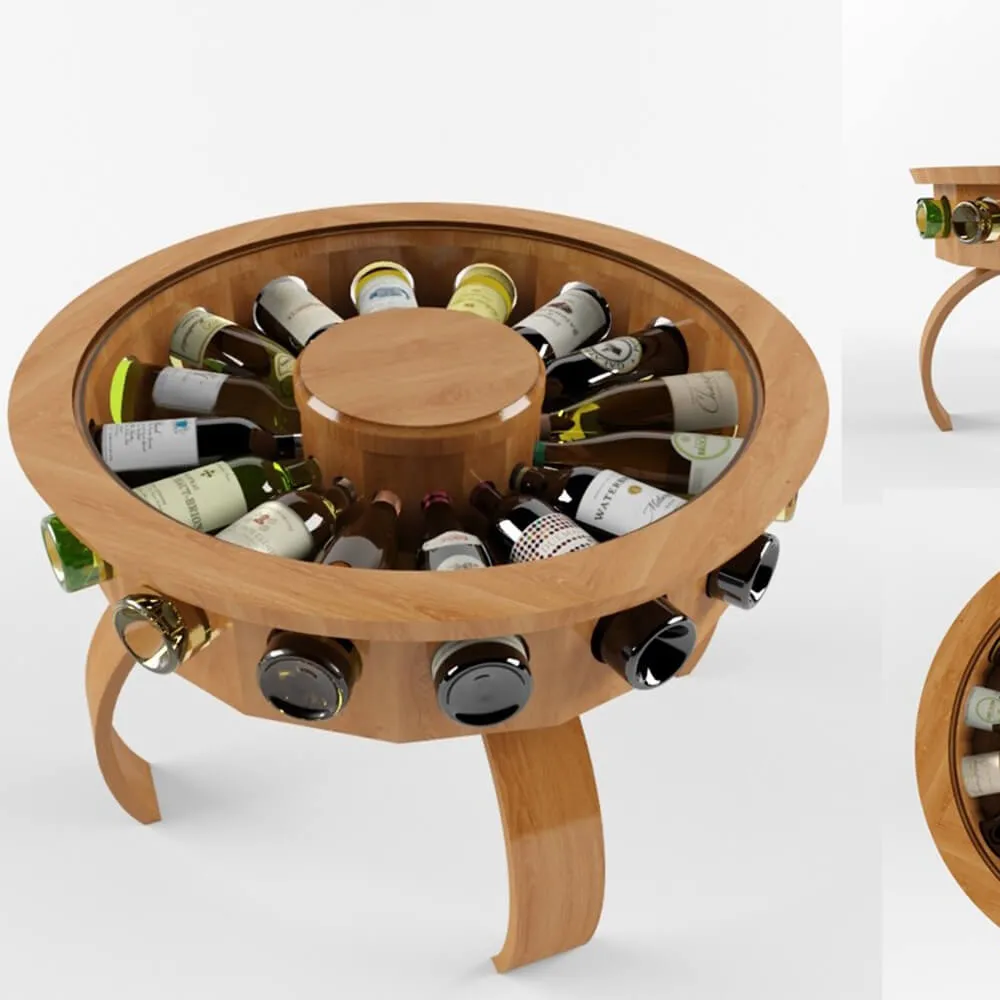 furniture – Table with stand for wine 3ds Max