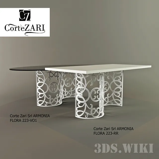 furniture – Tables Corte Zari Srl ARMONIA Art 223-RR and Art 223-VO1 3ds Max