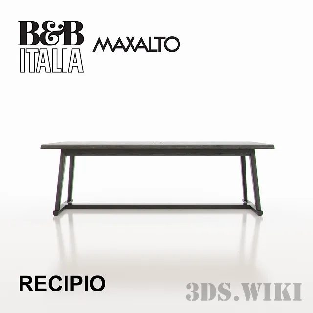furniture – Tables Maxalto Recipio 3ds Max