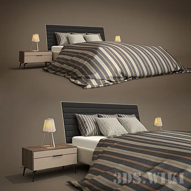 furniture – Teleset Lezalt bed 3ds Max