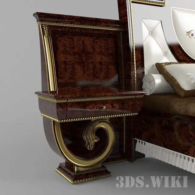 furniture – Terracotta bedside table AR Arredamenti Amadeus 1687 3ds Max