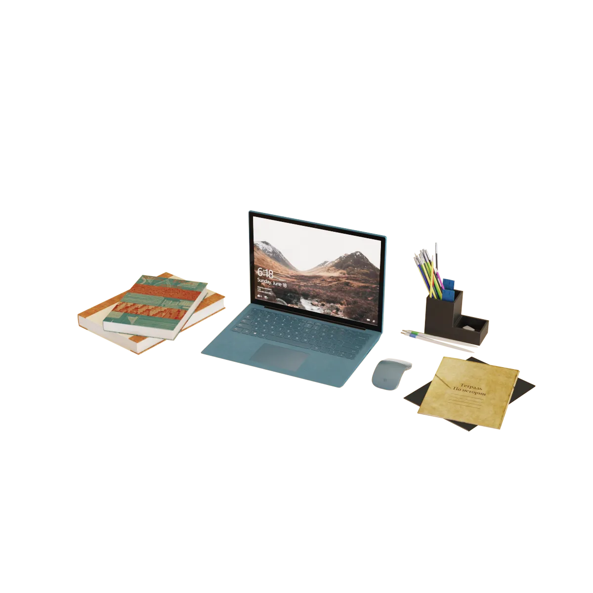 furniture – The workplace of the schoolboy 3ds Max