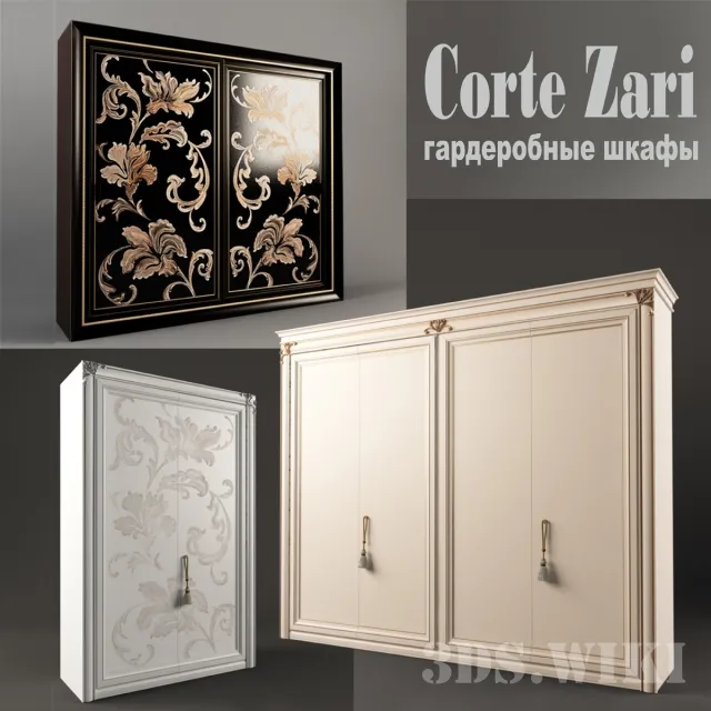 furniture – Three wardrobes by Corte Zari 3ds Max