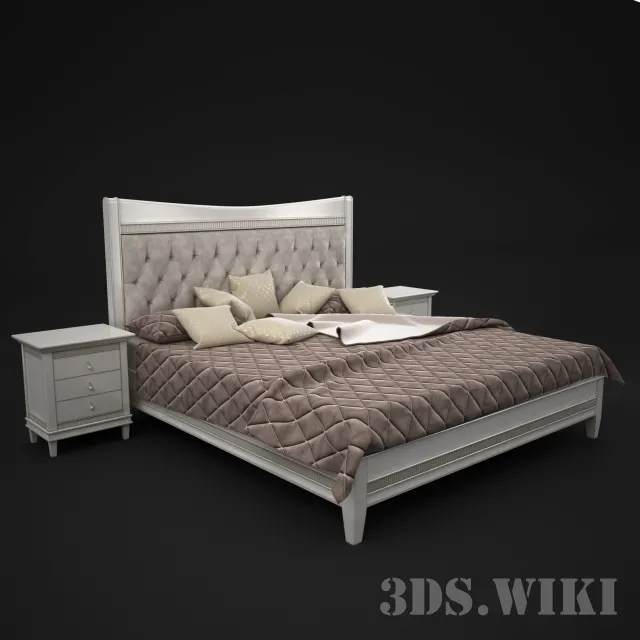 furniture – Tiffani Ciliegio Bed 3ds Max