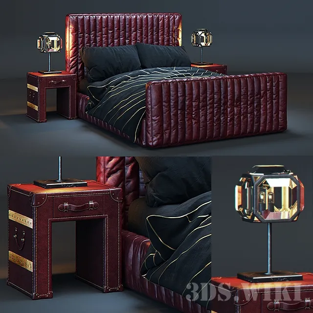 furniture – Timothy Oulton bed 3ds Max