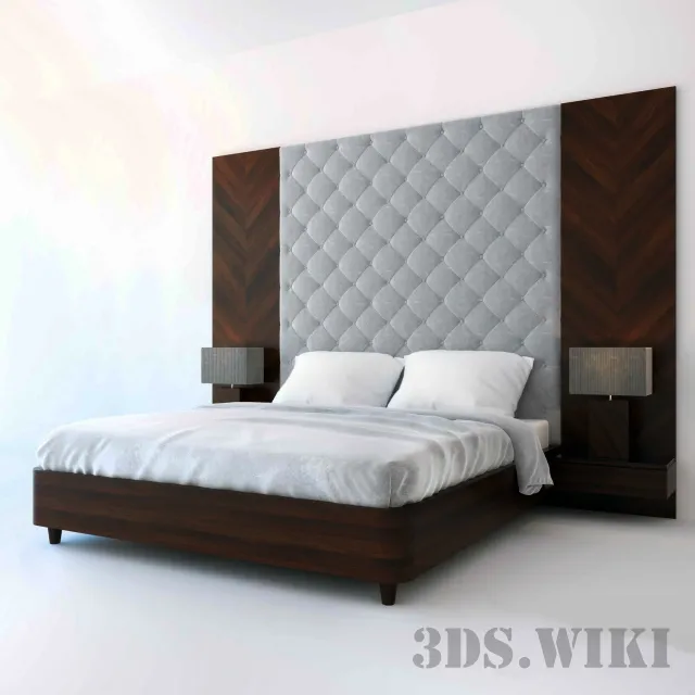 furniture – “Tokyo” bed with baklava patterns 3ds Max