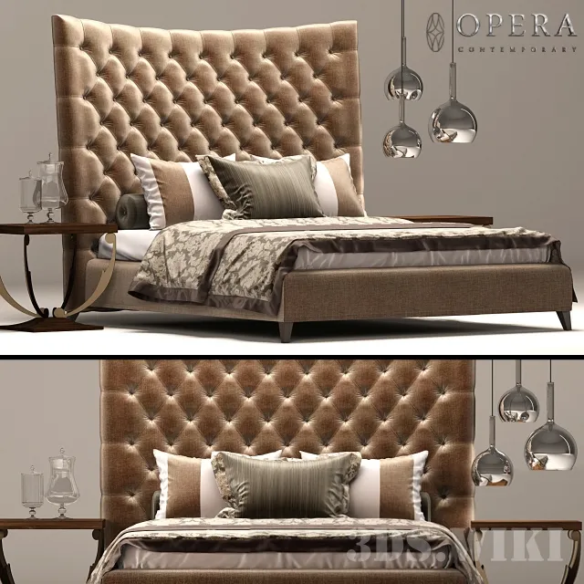 furniture – TOSCA Opera Contemporary bed 3ds Max