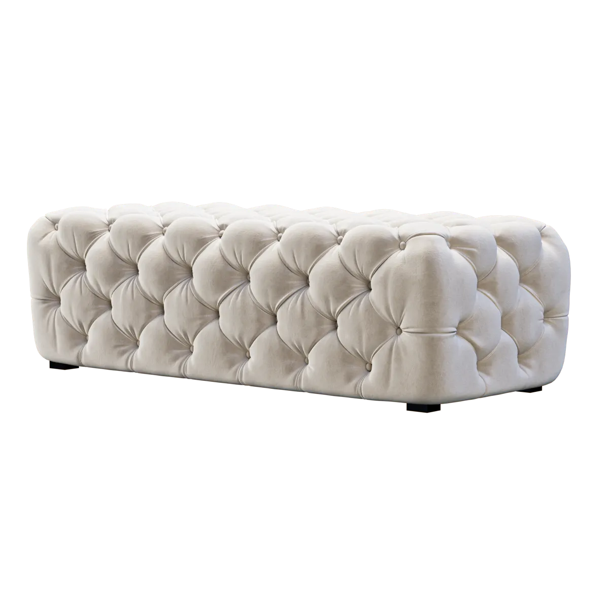 furniture – Tufted bench 3ds Max