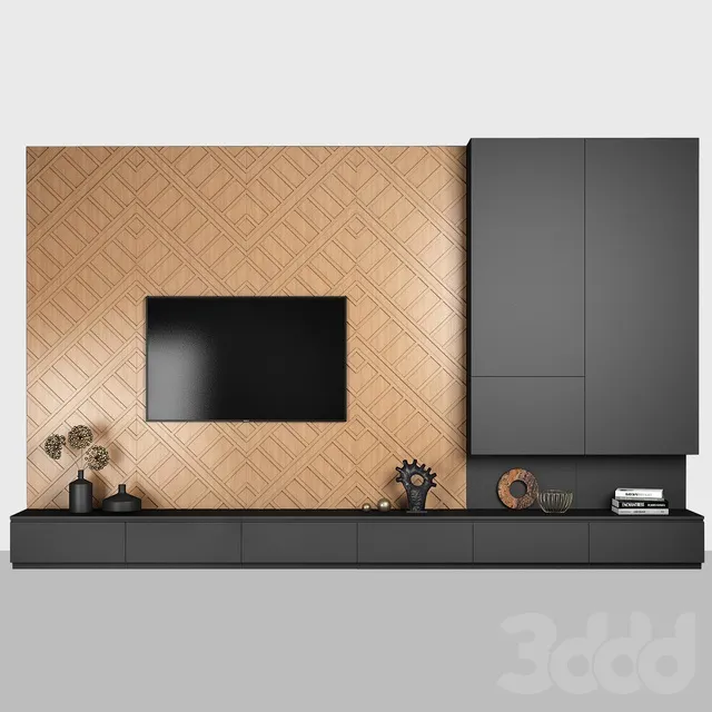 FURNITURE – TV WALL – 3D MODELS – 3DS MAX – FREE DOWNLOAD – 11863