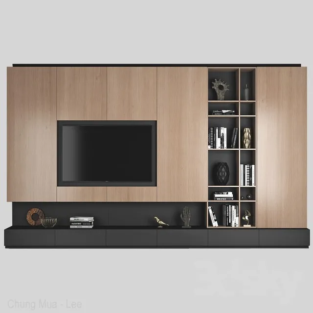 FURNITURE – TV WALL – 3D MODELS – 3DS MAX – FREE DOWNLOAD – 11867