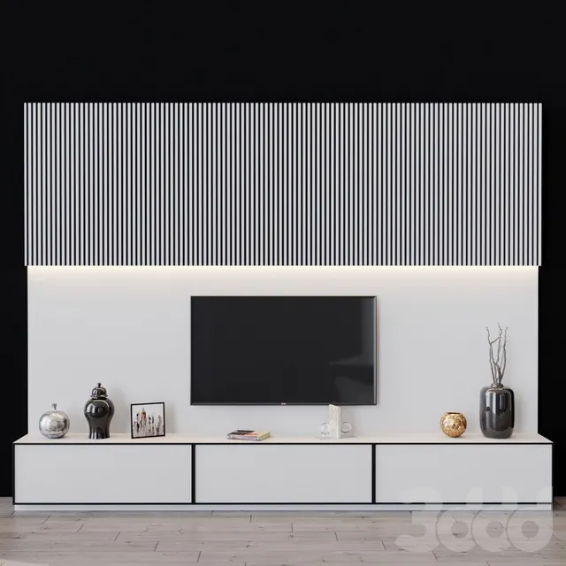 FURNITURE – TV WALL – 3D MODELS – 3DS MAX – FREE DOWNLOAD – 11892