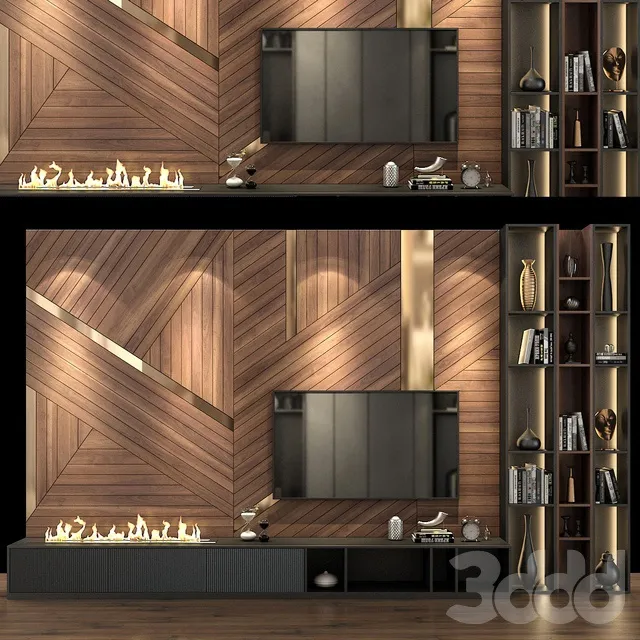 FURNITURE – TV WALL – 3D MODELS – 3DS MAX – FREE DOWNLOAD – 11984