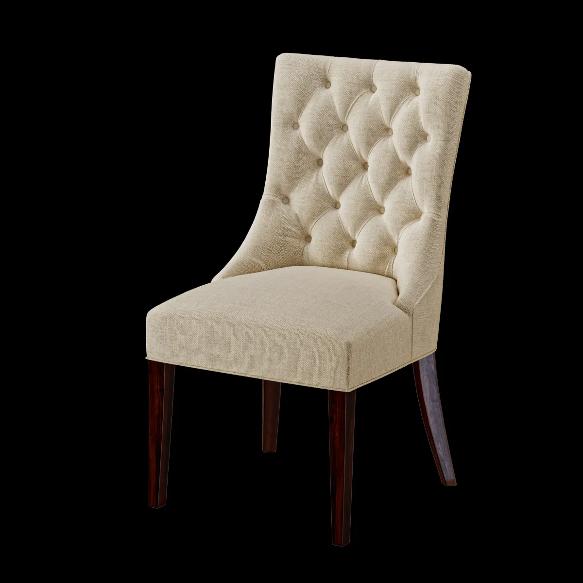 furniture – Upholstered dining chair 3ds Max