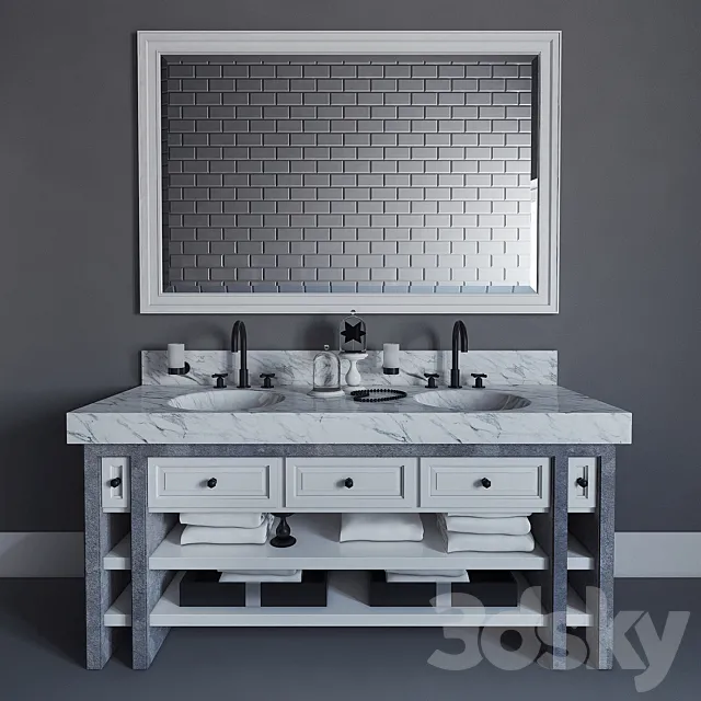Furniture vannoy01 \ Furniture bathroom01 3DSMax File