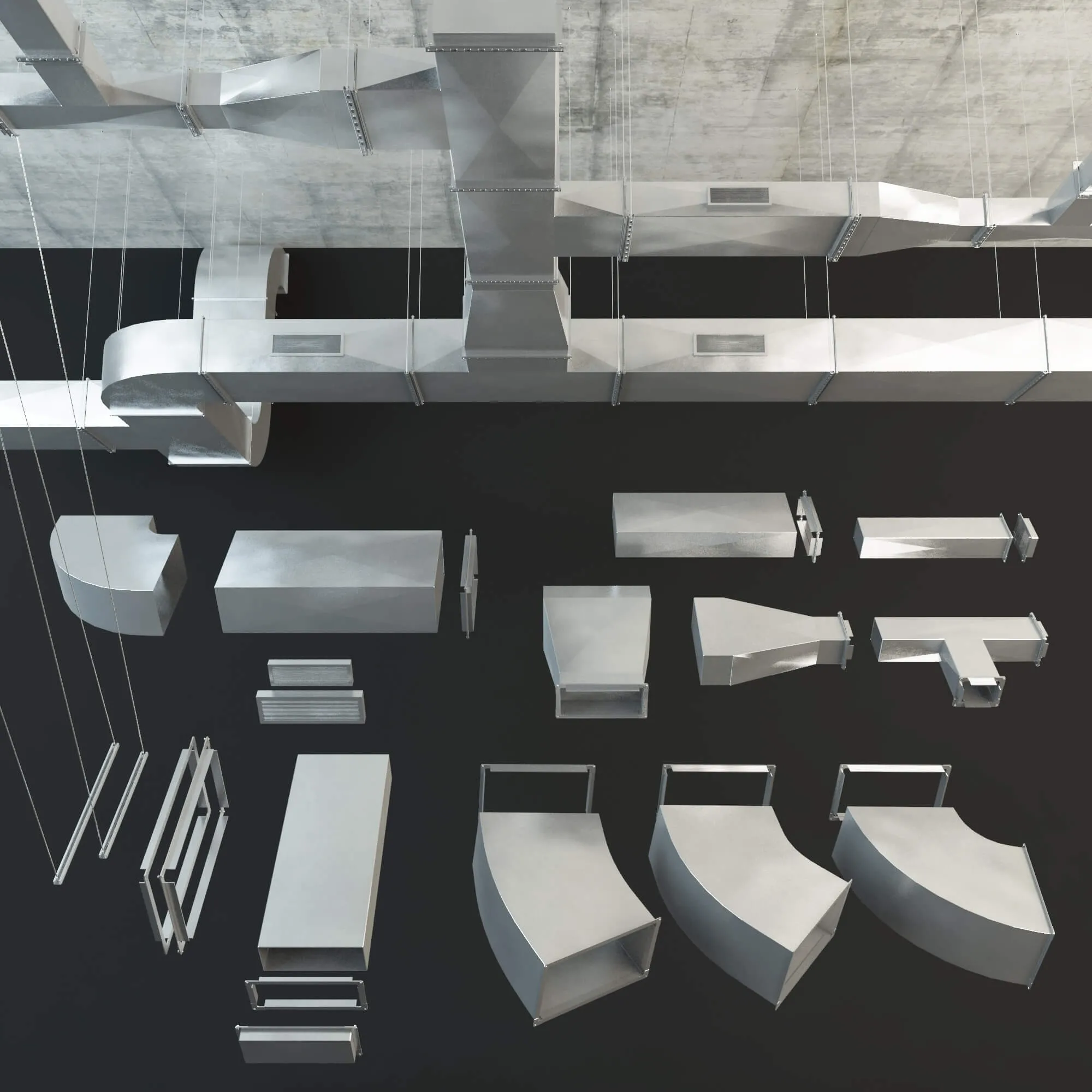 furniture – Ventilation tubes 3ds Max
