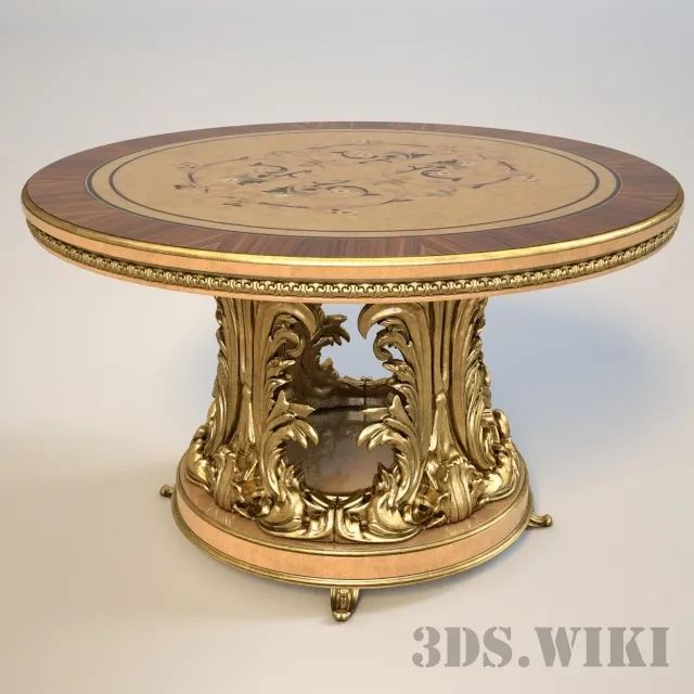furniture – VERSAILLES table 3ds Max