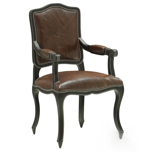 furniture – Vintage Camelback armchair 17 3ds Max