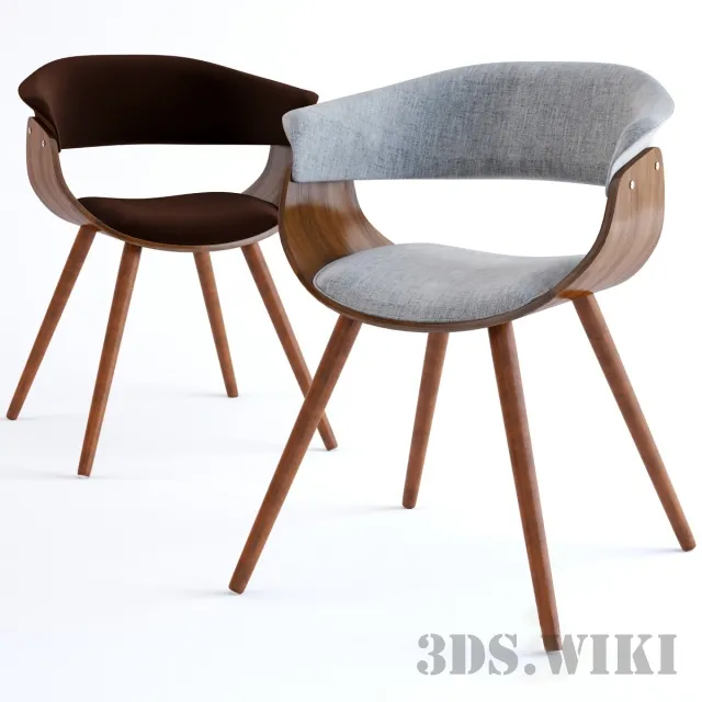 furniture – Vintage Mod Mid-Century Accent Chair 3ds Max