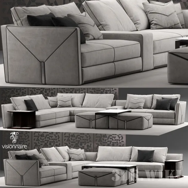furniture – Visionnaire Bastian corner sofa 3ds Max