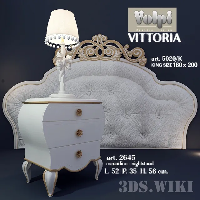 furniture – Vittoria 5020 headboard lamp 3ds Max