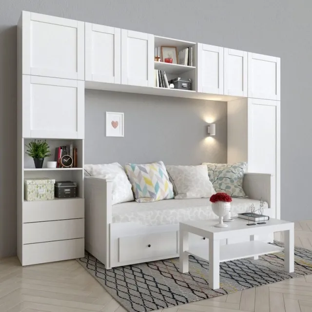 furniture – Wardrobe bed and table 3ds Max