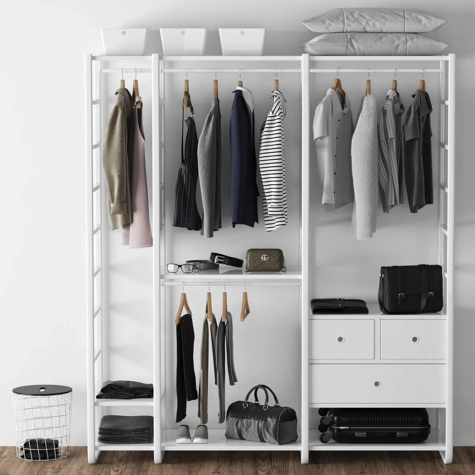 furniture – Wardrobe Elvarli Ikea 3ds Max