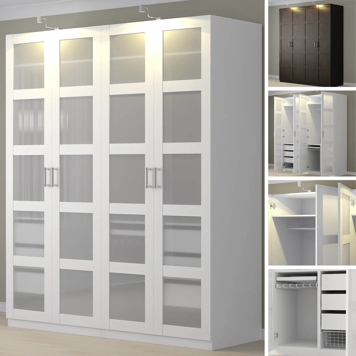 furniture – Wardrobe Ikea 05 3ds Max