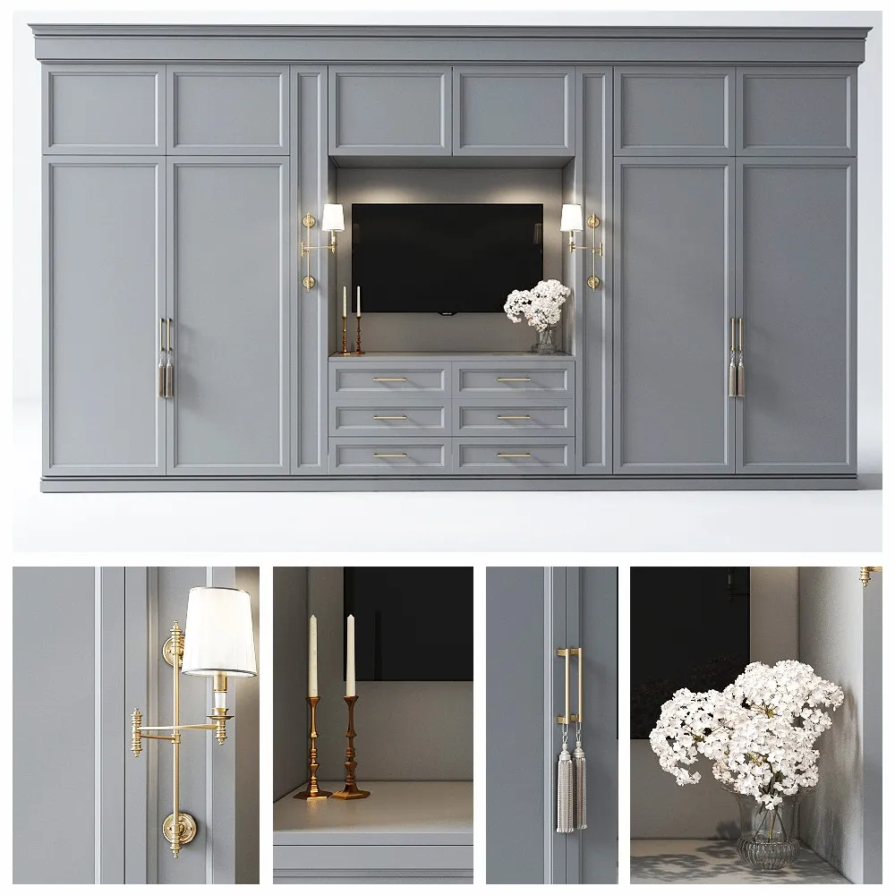 furniture – Wardrobe in the bedroom 1 3ds Max