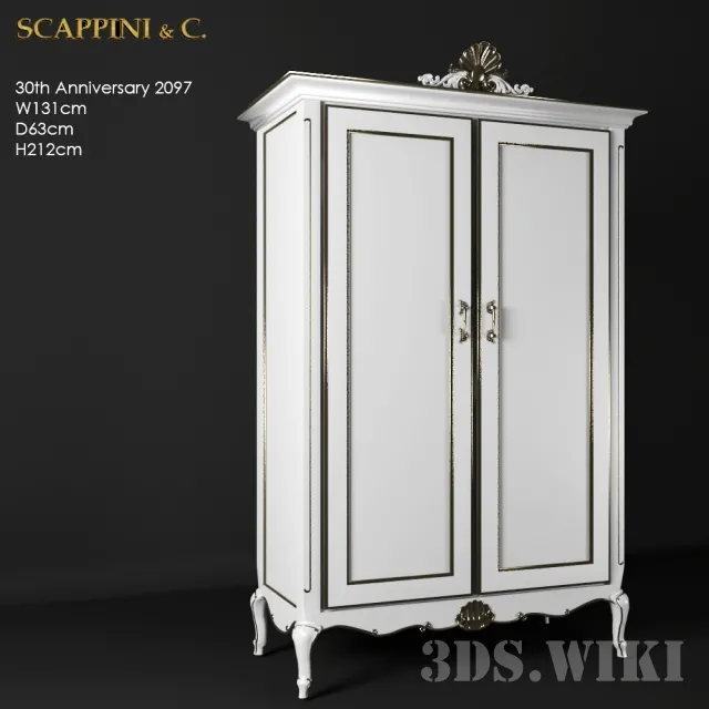 furniture – Wardrobe Scappini Anniversary 3ds Max