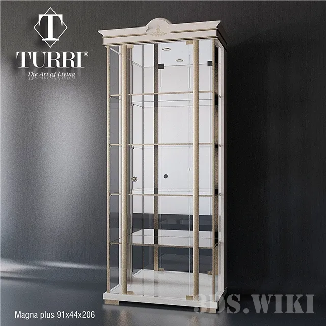 furniture – Wardrobe showcase Turri 3ds Max