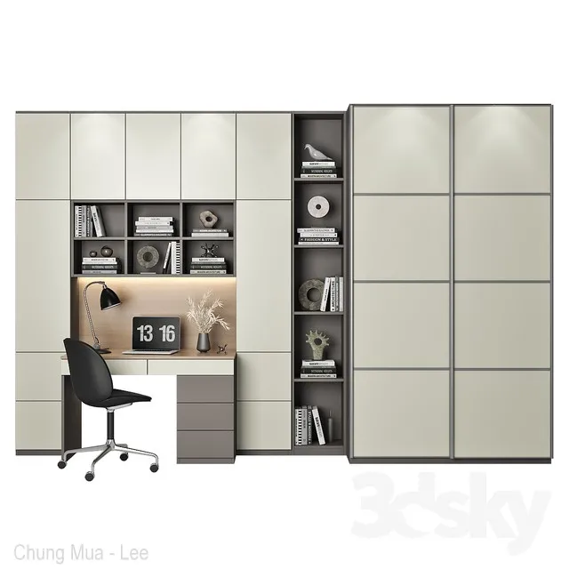 FURNITURE – WAREDROBE & DISPLAY – 3D MODELS – 3DS MAX – FREE DOWNLOAD – 12160