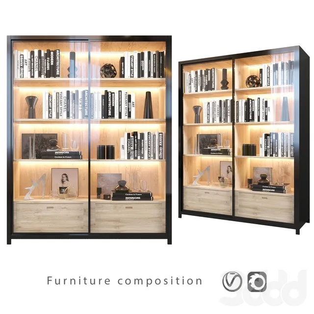 FURNITURE – WAREDROBE & DISPLAY – 3D MODELS – 3DS MAX – FREE DOWNLOAD – 12261