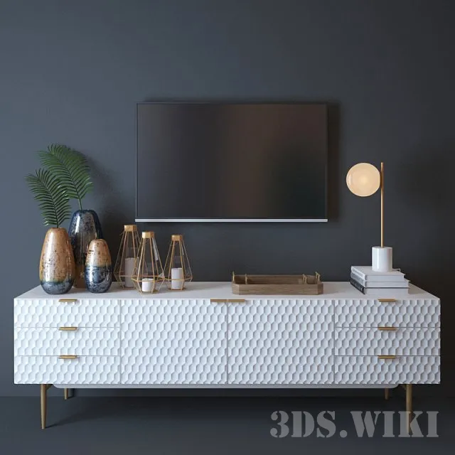 furniture – West elm Audrey Media Console 3ds Max