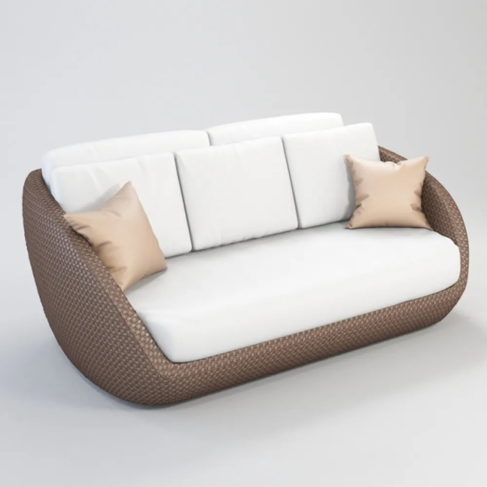 furniture – Wicker sofa Roberti St. Tropez 3ds Max