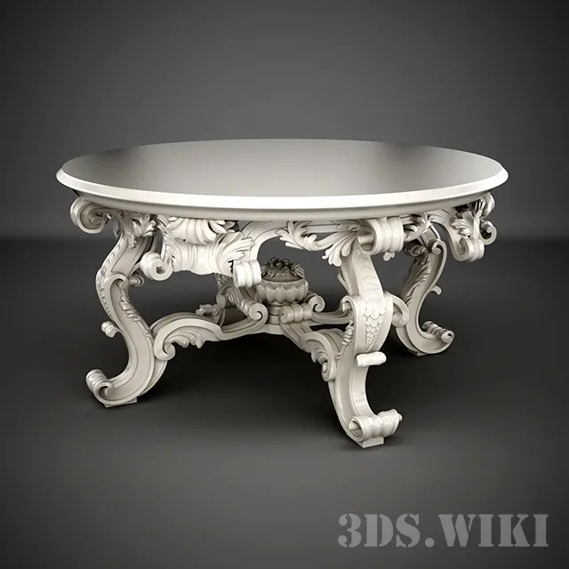 furniture – William Switzer Large Round Table 3ds Max
