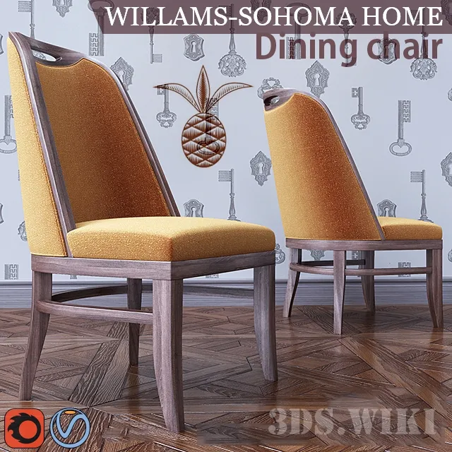 furniture – Williams-Sonoma Home Dining Chair 3ds Max