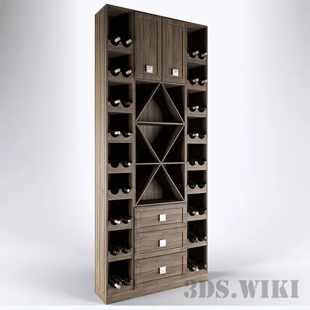 furniture – Wine cabinet 3ds Max