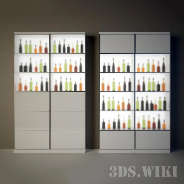 furniture – Wine cabinet / refrigerator 3ds Max
