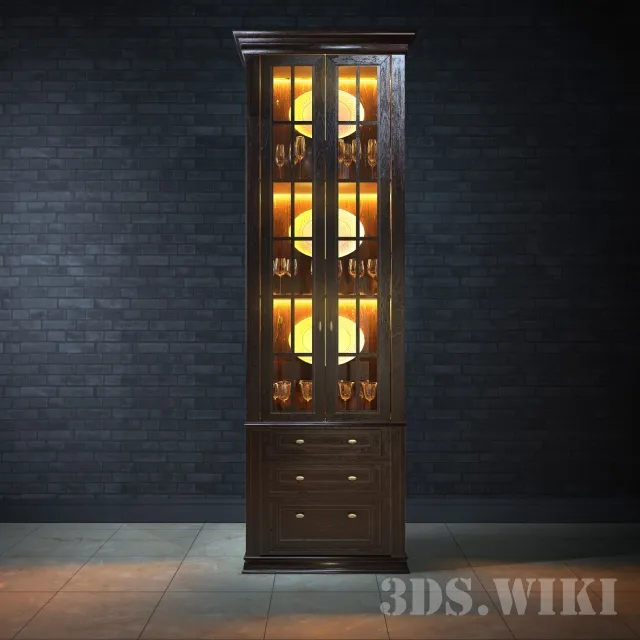 furniture – Wine cabinet / showcase 3ds Max