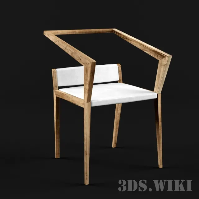 furniture – Wooden chair 3ds Max