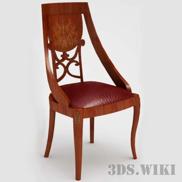 furniture – Wooden chair TREVI Grilli 3ds Max