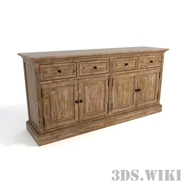 furniture – Wooden chest of drawers OAK WOOD SIDEBOARD 3ds Max