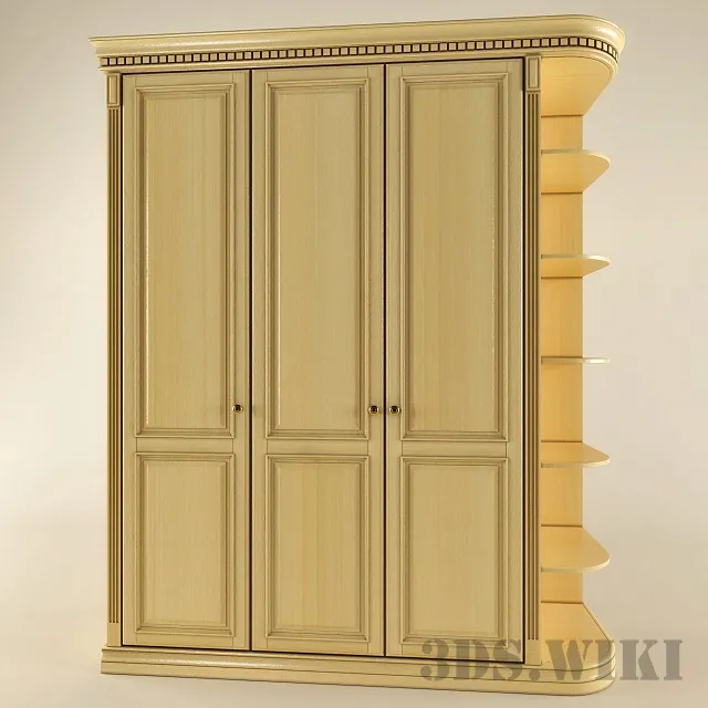furniture – Wooden classic cabinet showcase 3ds Max