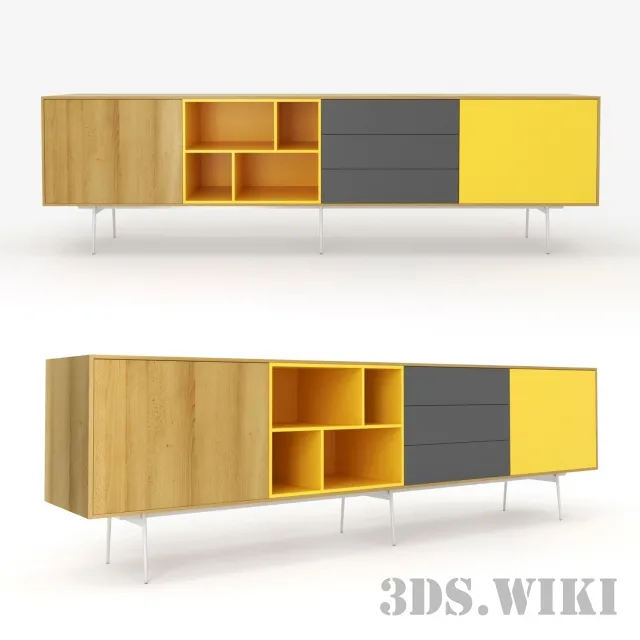 furniture – Wooden Modern by Dall’Agnese 3ds Max