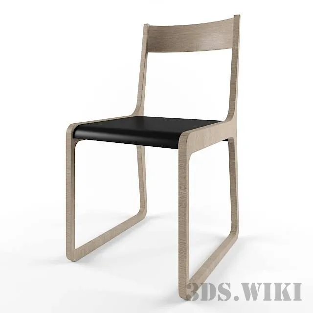 furniture – Wooden modern chair 3ds Max