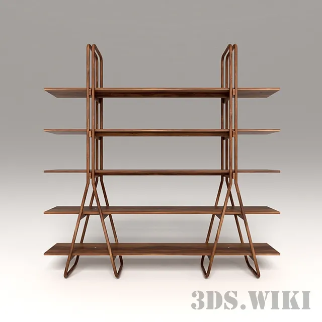 furniture – Wooden shelves 3ds Max