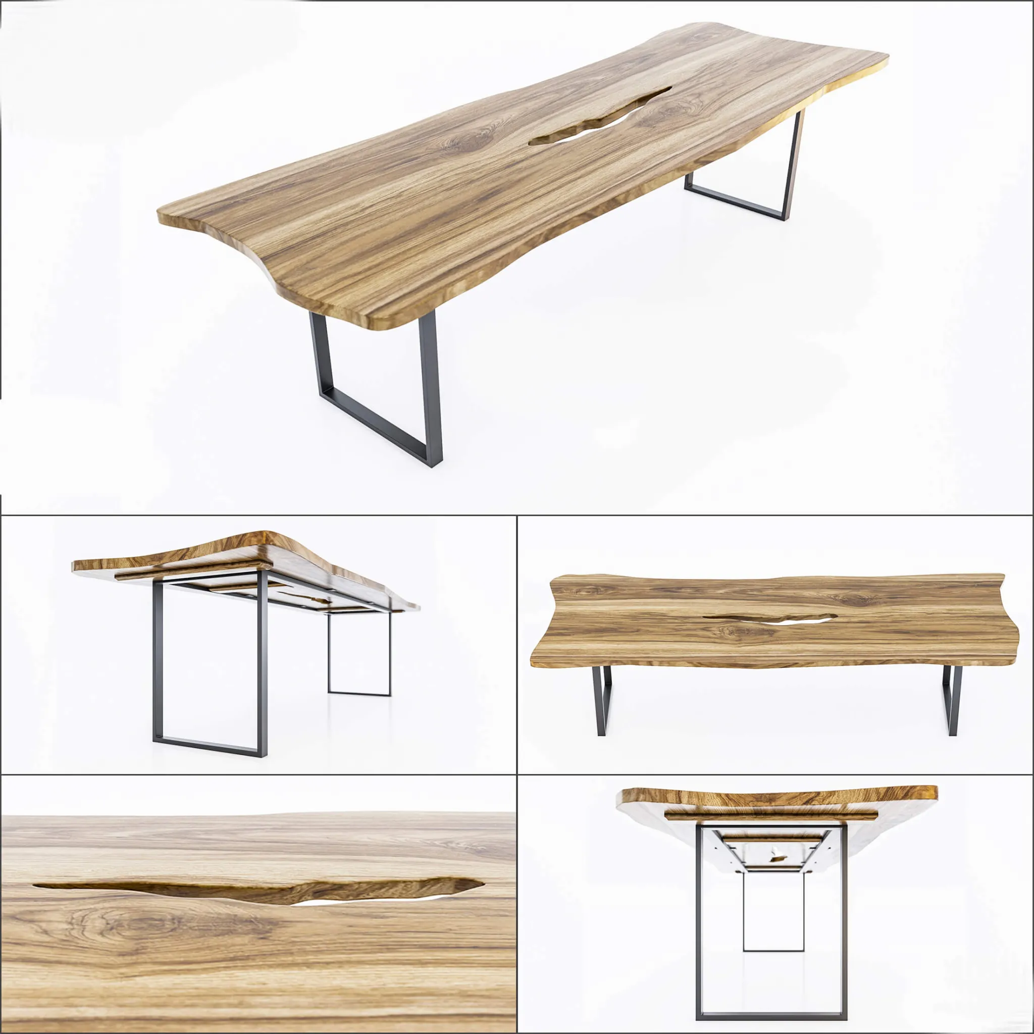furniture – Wooden table 015 3ds Max