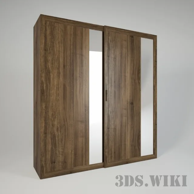 furniture – Wooden wardrobe 3ds Max