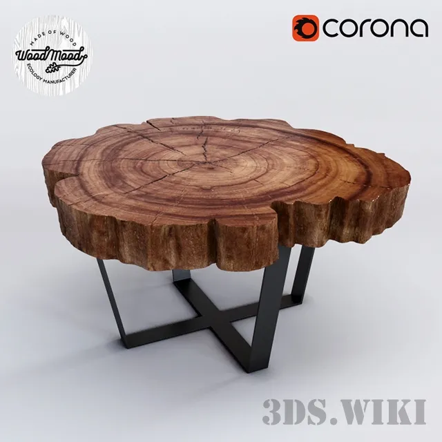 furniture – WoodMood table 3ds Max
