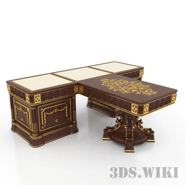 furniture – Working table – 2500x80x77cm – (amsoft) 3ds Max